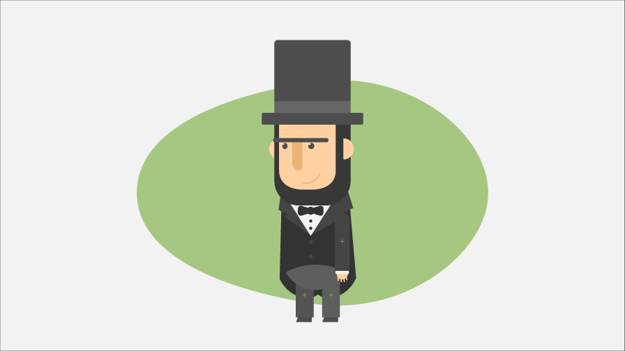 Abraham Lincoln ilustracion